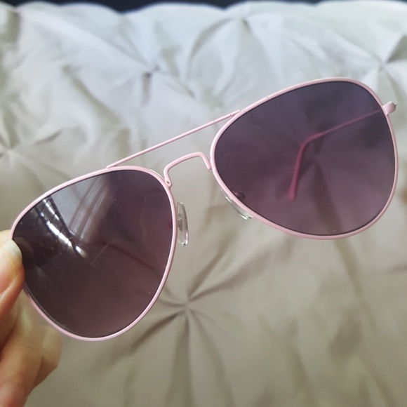 Accessories - Pink wire aviator sunglasses